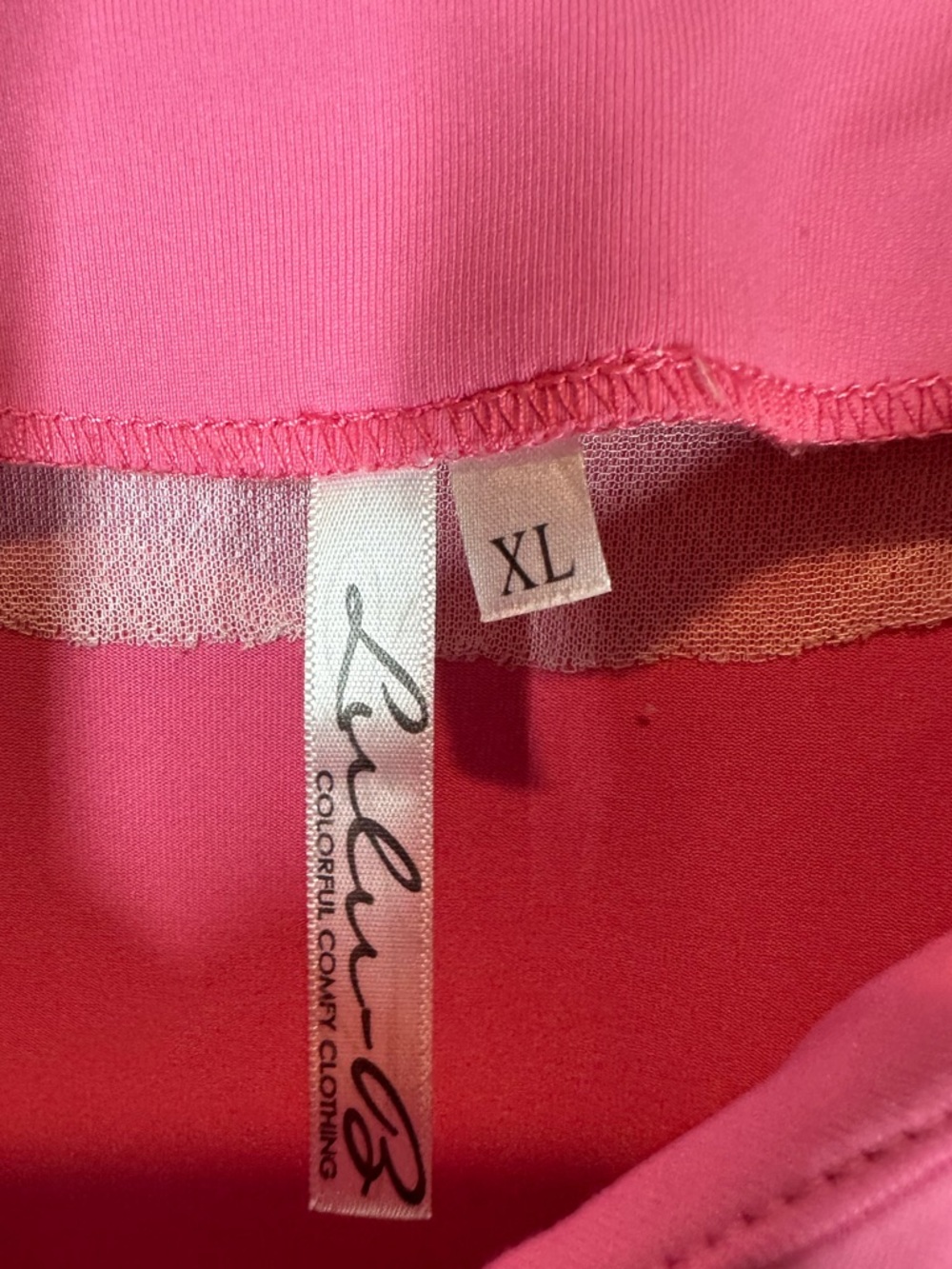LULU-B Women's XL Pink Performance Knit Sleeveless Crewneck Tank Shirt - Picture 2 of 7